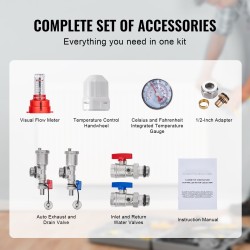 10-haarainen lattialämmityksen jakotukki 1,27 cm PEX-putkille SUS304 ruostumaton teräs