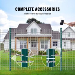 Hiiliteräksinen aitatolppa 91 cm 2 mm 10 kpl vihreä puutarhaan