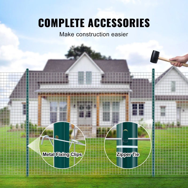 Aitatolppa U-profiili Q235 hiiliteräs 2 mm 1524 mm 10 kpl vihreä