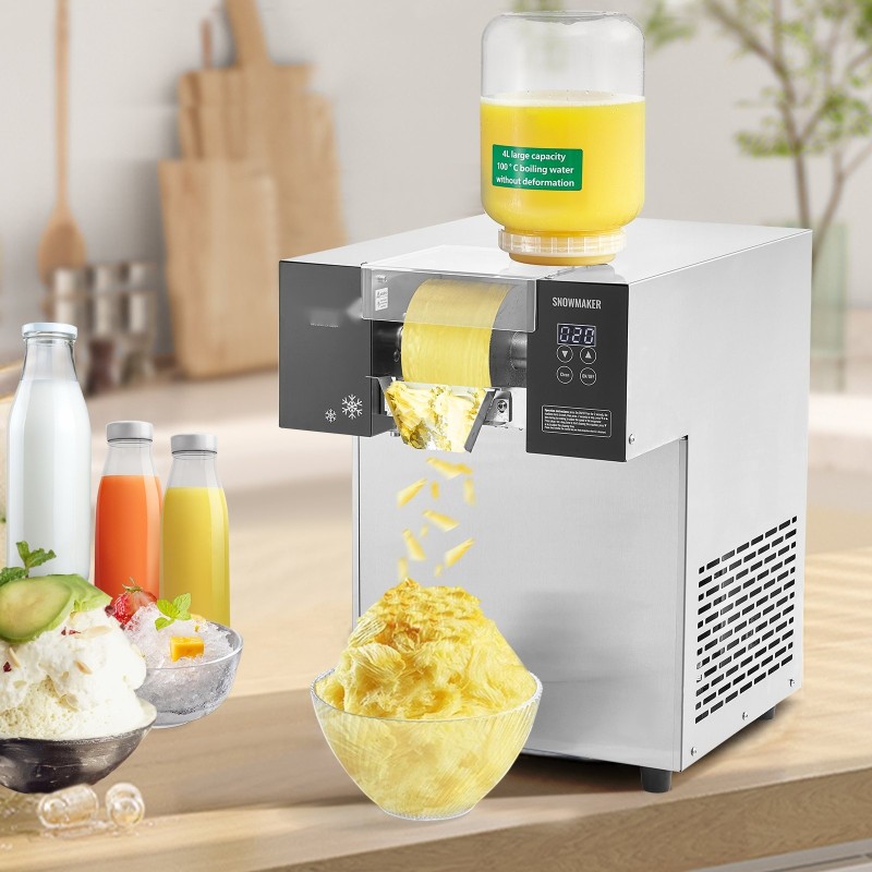 Lumihiutalejääkone ilmalla jäähdytettävä ruostumaton teräs 180 kg/24h 700 W ammattikäyttöön