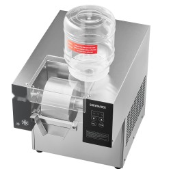 Lumihiutalejääkone ruostumatonta terästä 80 kilogrammaa vuorokaudessa ilmajäähdytys kahdella kolmen litran korilla