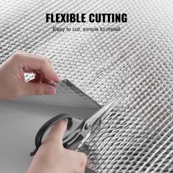 Heijastava kaksikerroksinen eristekierukka kaksipuolisella alumiinifoliolla 3,2 mm 1220 x 3048 mm