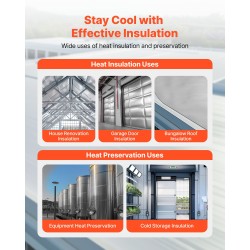 Eristerulla kaksipuolinen alumiinifolio rei'ittämätön kudottu 0,15 mm 1,22 m 38,1 m