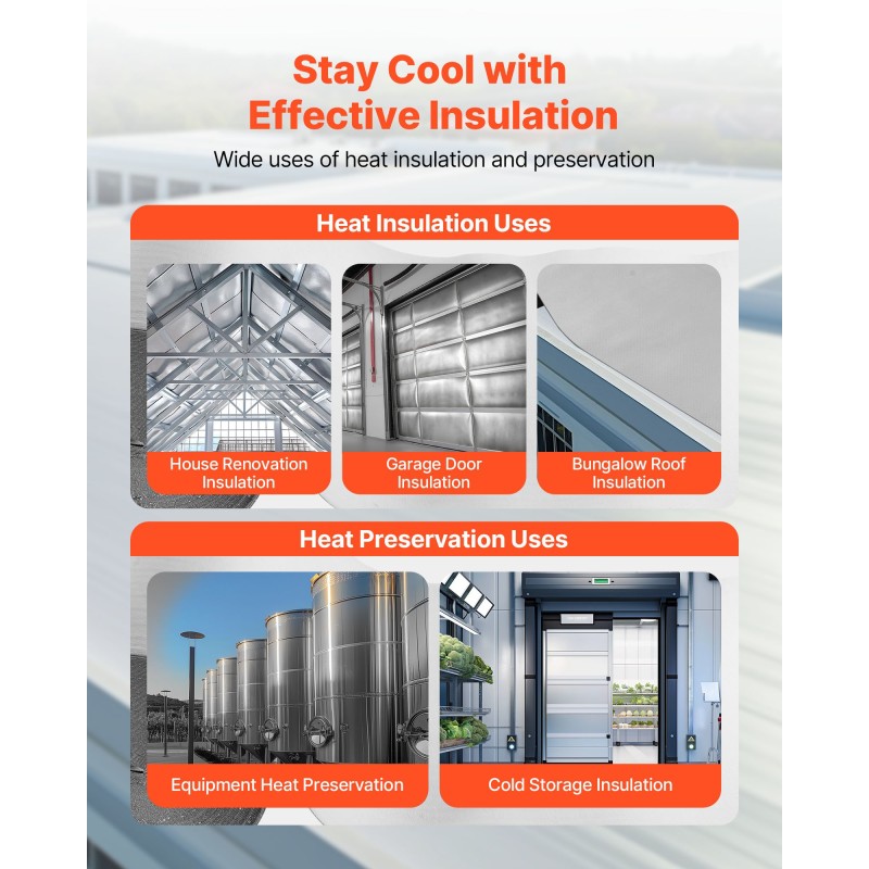 Kaksipuolinen heijastava eristerulla alumiinifolio ja perforoitu kudottu kangas 1,22x76,2 m