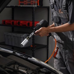 Mutteri-iskuhylsysarja 12,7 mm veto Cr-Mo-teräs 8-osainen 6-kulmainen syvät hylsyt säilytyskotelolla