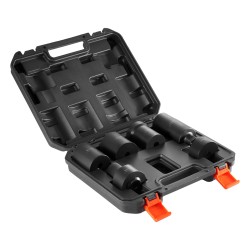 Akselimutterihylsysarja 12,7 mm käyttöliitäntä 6-osainen Cr-Mo-teräs autoihin säilytyslaukulla