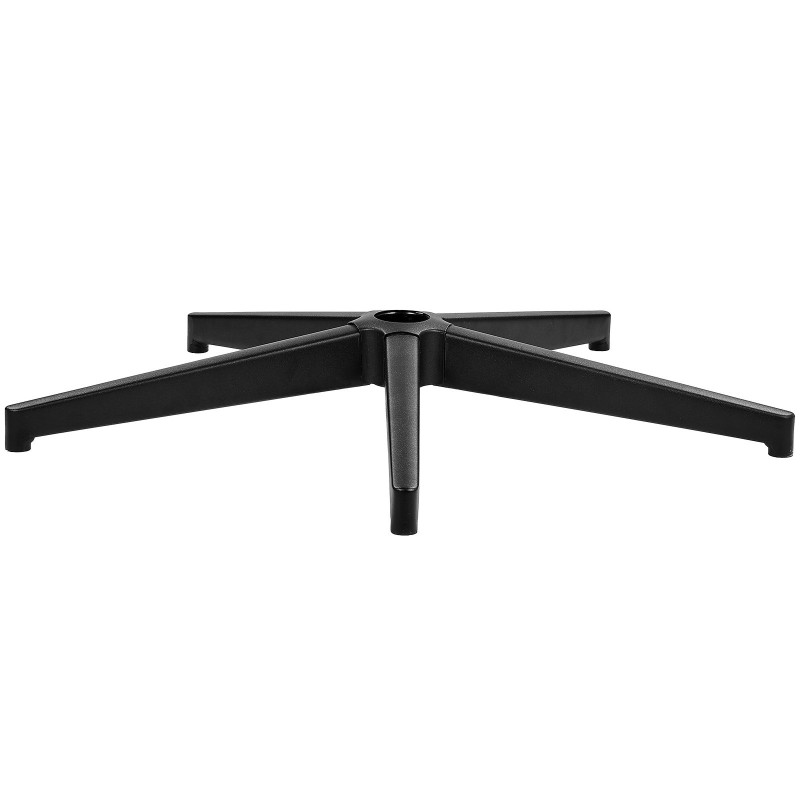 Toimistotuolin metallinen viisisakarainen ristikkojalka 710 millimetrin halkaisija 1134 kilogramman kantavuus