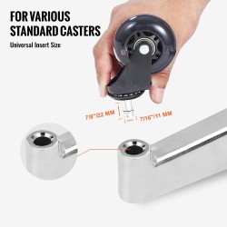 Toimistotuolin jalkaristikko viisisakarainen 28-tuumainen metallivahvistettu 1134 kg staattinen kantavuus