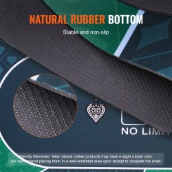 Pokerimatto 180x90 cm vihreä luonnonkumipohjainen kangaspinta 6–8 pelaajalle taitettava kantolaukulla