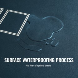 Pokerimatto 1800×900 mm luonnonkumipohjalla vedenpitävä kangaspinta 6–8 pelaajalle taitettava kantokassilla