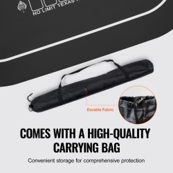 Pokerimatto kokoontaitettava luonnonkumipohjalla 1800×900 mm musta 6–8 pelaajalle kantolaukulla