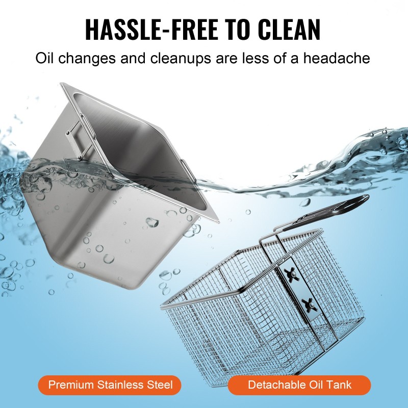 Uppopaistin pöytämalli ruostumaton teräs 11,5 l 3100 W ammattikäyttöön