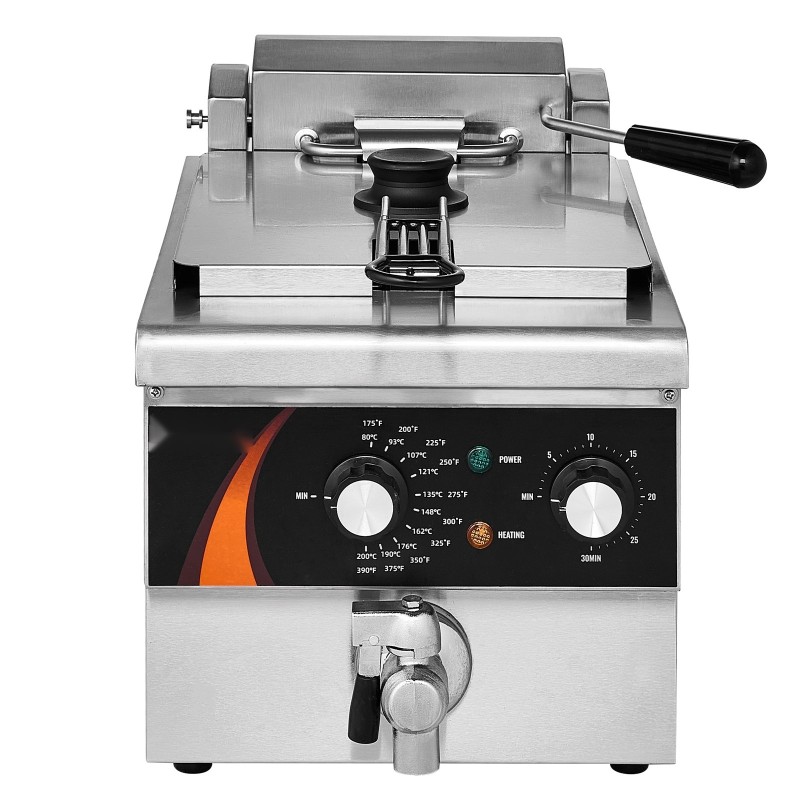 Sähköinen pöytämallinen rasvakeitin 5,9 l ruostumatonta terästä ammattikeittiöön 3000W