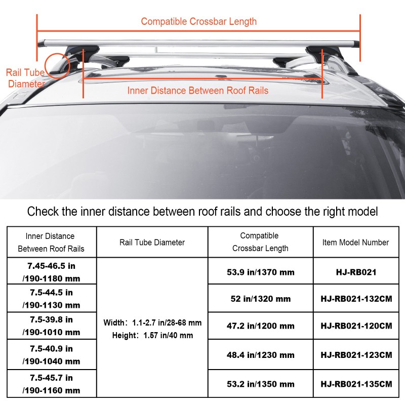 Kattotelineen poikittaiskiskot 135 senttimetriä 2 kpl korotetuille sivukaiteille