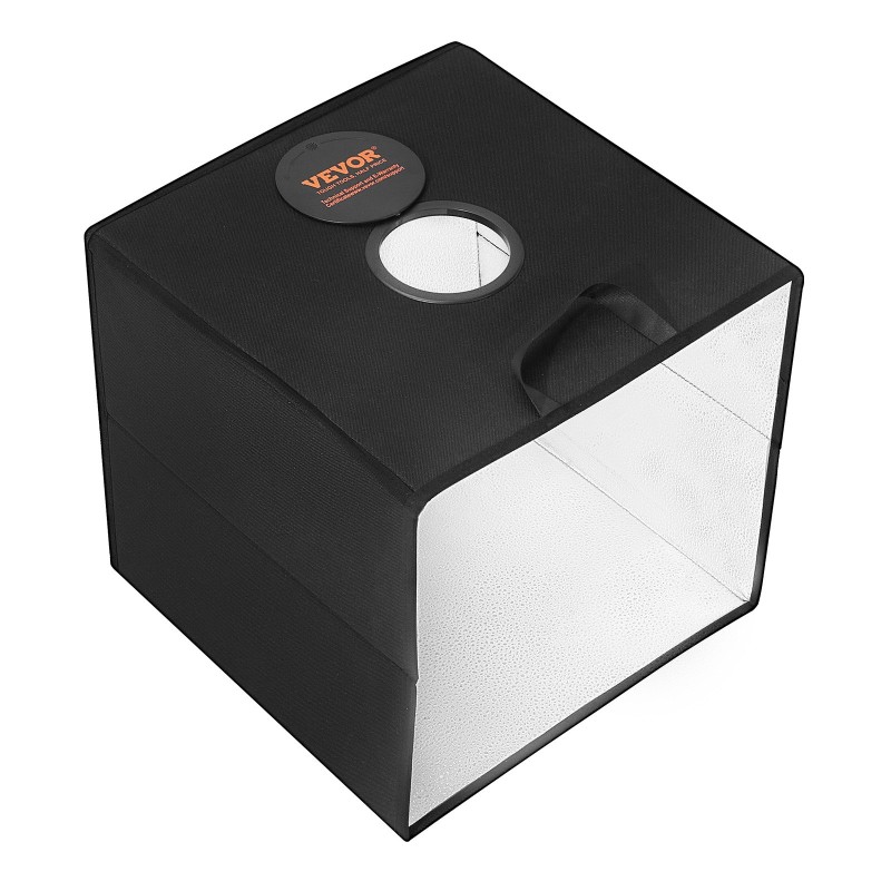 Valolaatikko 315x310x310 mm 120 LED-helmeä 3000–5600K säädettävä kirkkaus 6 kaksipuolista taustaa