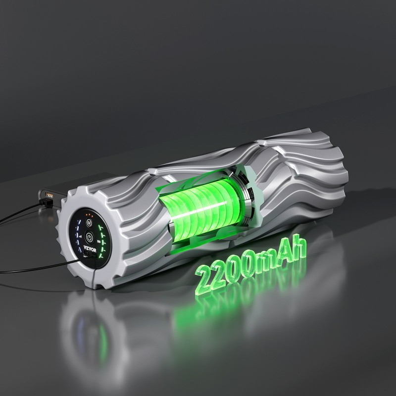 Värisevä hierontarulla 16-tuumainen korkeatiheyksinen EVA-pinta 5 värinävoimakkuutta 3 värinätilaa