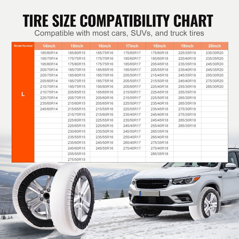 Lumisukat renkaisiin polyesterikuituiset suuret elastisilla hihnoilla kaksi talviajoon