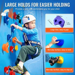 Kiipeilyotteet 72 kpl eri kokoisia monivärisiä PP-kopolymeeristä valmistetut sisä- ja ulkokäyttöön