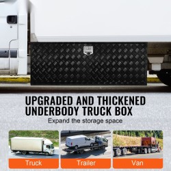 Alapuolinen säilytyslaatikko ajoneuvoon alumiiniseoksesta 1524×610×610 mm lukolla ja kahdella avaimella