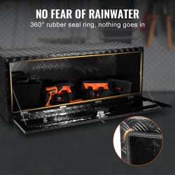 Alapuolinen säilytyslaatikko ajoneuvoon alumiiniseoksesta 1524×610×610 mm lukolla ja kahdella avaimella