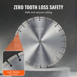 Timanttilaikka 350 mm betonille 12 mm segmenttikorkeus 25,4 mm keskiöreikä