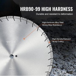 Timanttilaikka 500 mm seosteräksirunko timanttisegmentit 12 mm 1 kpl vinohampainen betonille