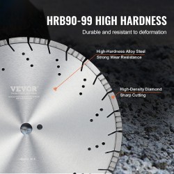 Timanttilaikka 400 mm 12 mm segmenttikorkeus 25,4 mm keskireikä betonille ja laatoille