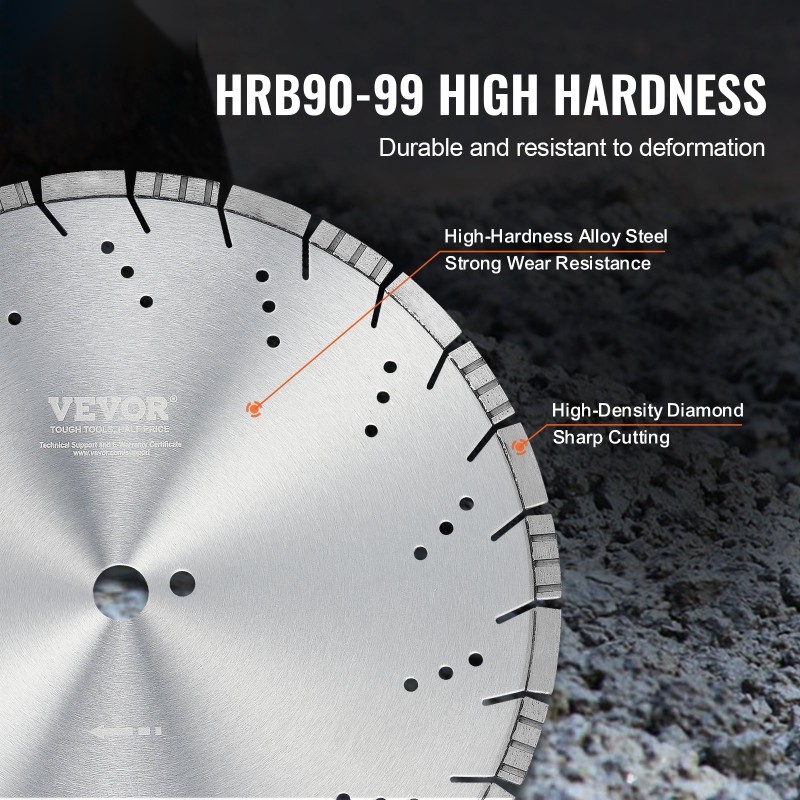 Timanttilaikka 400 mm 12 mm segmenttikorkeus 25,4 mm keskireikä betonille ja laatoille