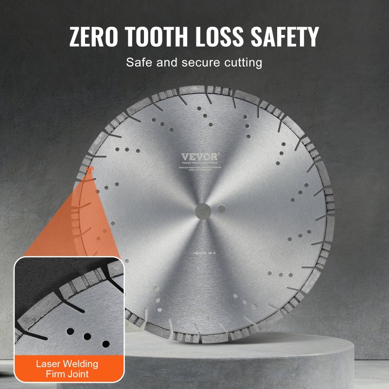 Timanttilaikka 400 mm 12 mm segmenttikorkeus 25,4 mm keskireikä betonille ja laatoille