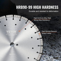 Timanttilaikka 350 mm 12 mm segmenttikorkeus 25,4 mm keskireikä betonille