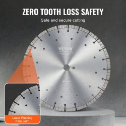 Timanttilaikka 350 mm 12 mm segmenttikorkeus 25,4 mm keskireikä betonille