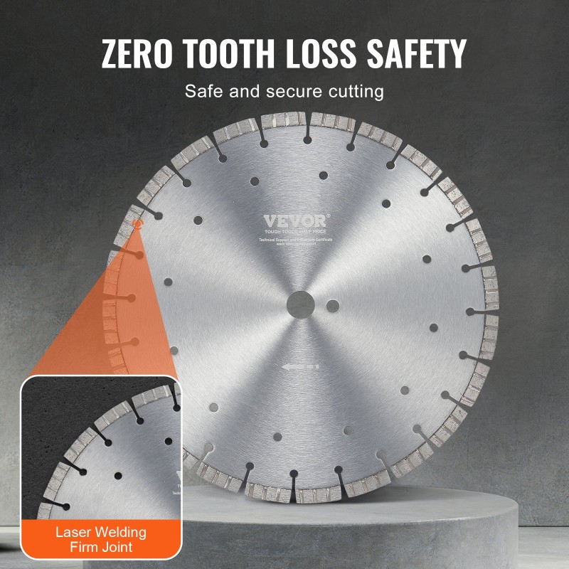 Timanttilaikka 350 mm 12 mm segmenttikorkeus 25,4 mm keskireikä betonille