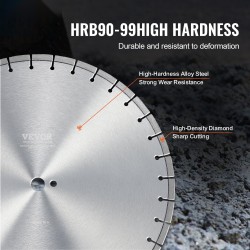 Timanttiterä betonisahaan 350 mm 10 mm timanttisegmentti 25,4 mm keskireikä