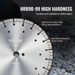 Timanttiterä 300 mm 12 mm segmenttikorkeus 25,4 mm keskireikä betonille ja kivelle