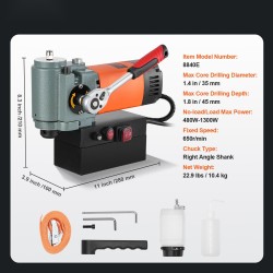 Magneettipora matalaprofiilinen kevyt 1300 wattia 35 mm 45 mm jäähdytyslaite ylikuormitussuoja