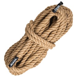 Kuntosalin juuttiköysi kiipeilyyn 25 4 mm 30 48 m kolmikierteinen