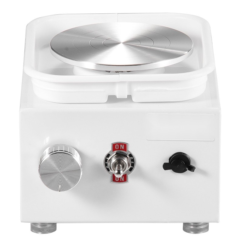 Sähköinen savenvalupyörä 0-320 kierrosta minuutissa irrotettava allas 2,56 ja 3,94 tuuman lautaset