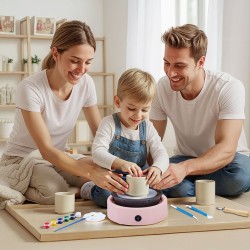 Sähkökäyttöinen minisorvipyörä 158 mm alumiinisorvialustalla portaaton nopeudensäätö 0–140 eteen ja taaksepäin lapsille