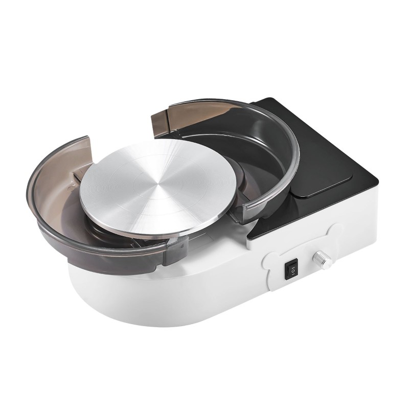 Mini-savikiekkokone alumiinipyöritysalusta 158 mm säädettävä nopeus 0–140 kierrosta minuutissa lapsille ja aikuisille