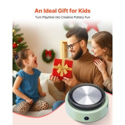 Mini-savityöpyörä 158 mm alumiinikääntöalustalla 30W säädettävä nopeus eteen ja taakse pyörivä lapsille