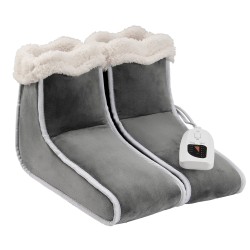 Sähköinen jaettu jalkalämmitin kaksipuolinen flanellipäällisellä 6 lämpötasoa 4 portaisella ajastimella automaattinen sammutus