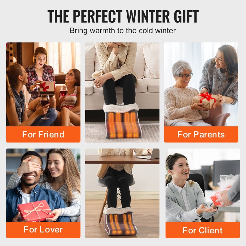 Sähköinen jalkalämmitin kaksipuolinen flanelli 6-portainen lämpötilansäätö ajastin 2–8 tuntia pestävä