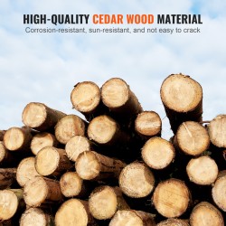 Ulkoleikkimökki setripuu 2–8 vuotta 1403x1260x1660 mm leikkikeittiöllä