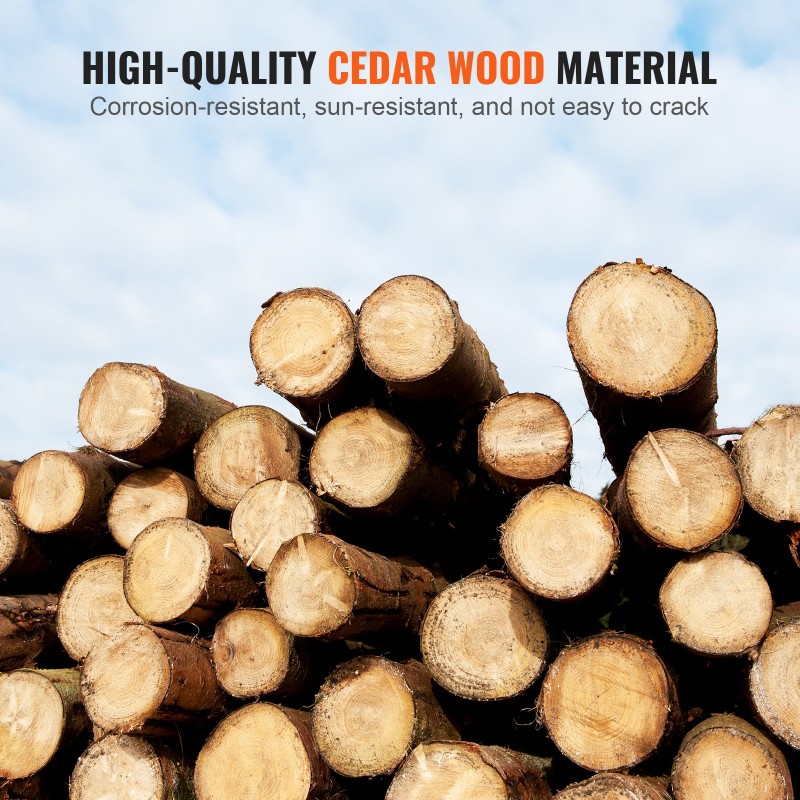 Ulkoleikkimökki setripuu 2–8 vuotta 1403x1260x1660 mm leikkikeittiöllä