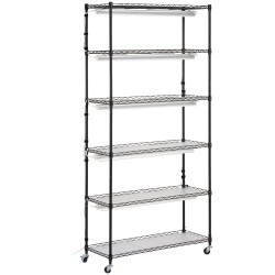 Kuusitasoinen maalattu rautainen kasviteline 150 watin täysspektrivaloilla 180 cm korkea