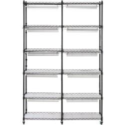 Metallinen kasvatushylly sisäkäyttöön kuusi tasoa kymmenen täysspektristä led-valoa kaksisataa watin mekaaninen ajastin