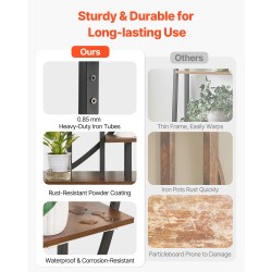 Sisäkukkateline rautarunko vedenpitävä lastulevy 166,5 cm 7+7 hyllyä täyden spektrin valoilla