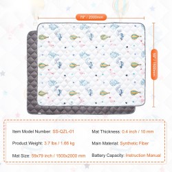 Leikkimatto synteettistä kuitua 150 x 200 cm vauvoille ja taaperoille