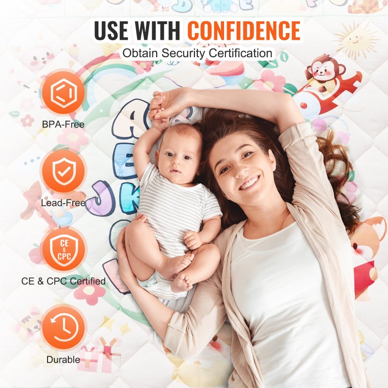 Leikkimatto synteettisestä kuitumateriaalista 1270x1270 mm 20 mm paksu liukumaton taitettava konepestävä