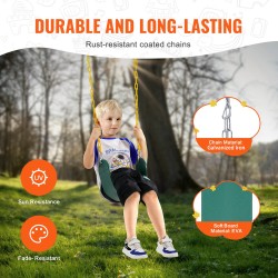 Keinuistuinpakkaus EVA 2 kpl 167 cm sinkityt rautaketjut vihreä